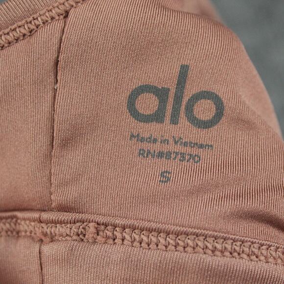 Alo Yoga Sports Bra Womens Small Sunny Strappy Mauve Bralette Top Athletic Gym - Picture 7 of 9